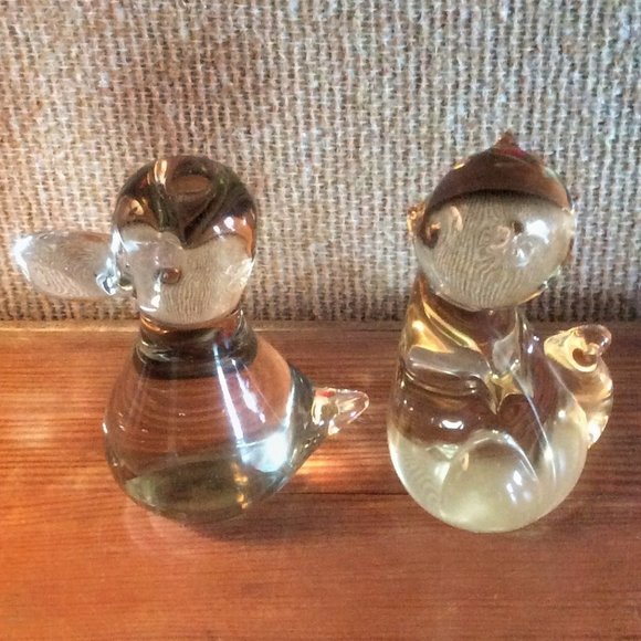 Cat and Duck Glass Figurines Solid Collectible Figurines Glass Gifts Small Defec - Picture 4 of 7